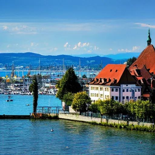 Image similar to lindau, lake of constance, germany, summer time, mountain view