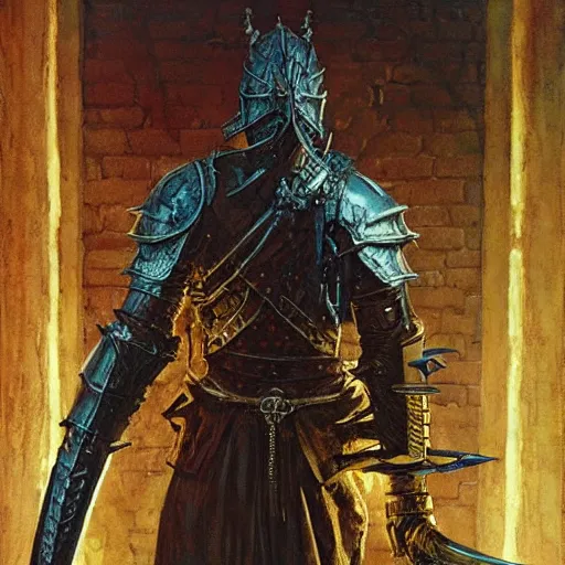 Image similar to the glowing greatsword from dark souls, weapon art by norman rockwell and donato giancola and greg rutkowski