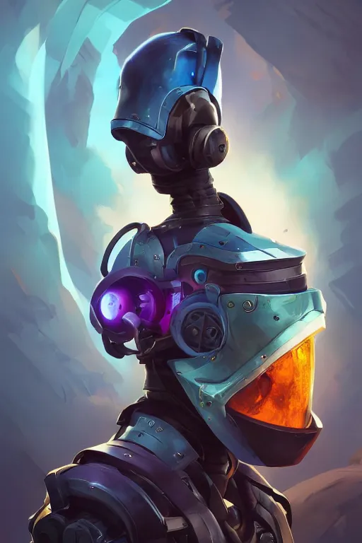 Image similar to epic mask helmet robot ninja portrait stylized as fornite style game design fanart by concept artist gervasio canda, behance hd by jesper ejsing, by rhads, makoto shinkai and lois van baarle, ilya kuvshinov, rossdraws global illumination radiating a glowing aura global illumination ray tracing hdr render in unreal engine 5