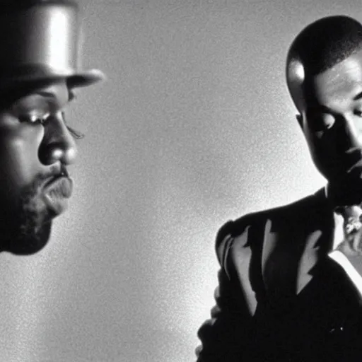 Image similar to a film still of Kanye West in Citizen Kane (1941)