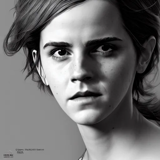 Prompt: Elderly Emma Watson, portrait by Cedric Peyravernay, highly detailed, excellent composition, cinematic concept art, dramatic lighting, trending on ArtStation