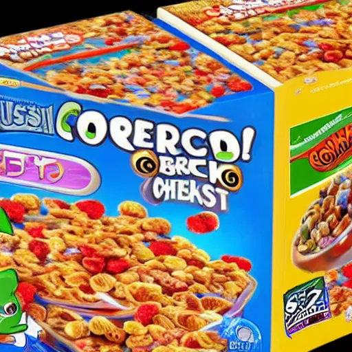 Image similar to a box of cereal but it’s a video game