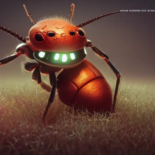 Prompt: The bugs master, 4k, post-processing, very very detailed, artstation, cute