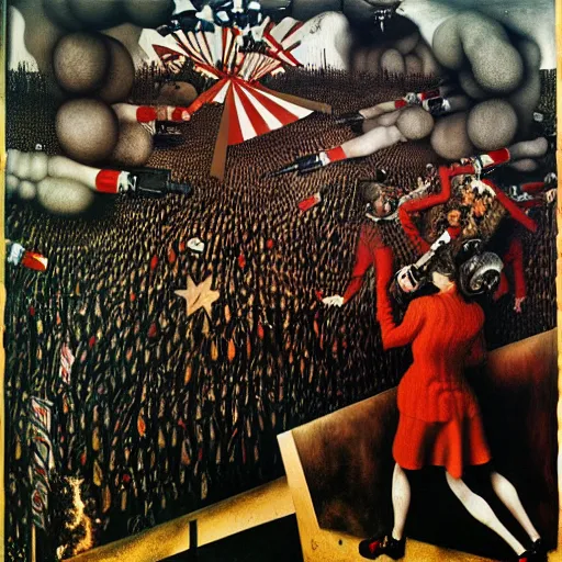 Image similar to january 6 insurrection by otto dix, hyperrealistic, aesthetic, masterpiece