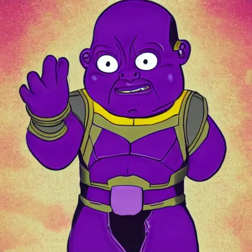 Prompt: cute baby thanos