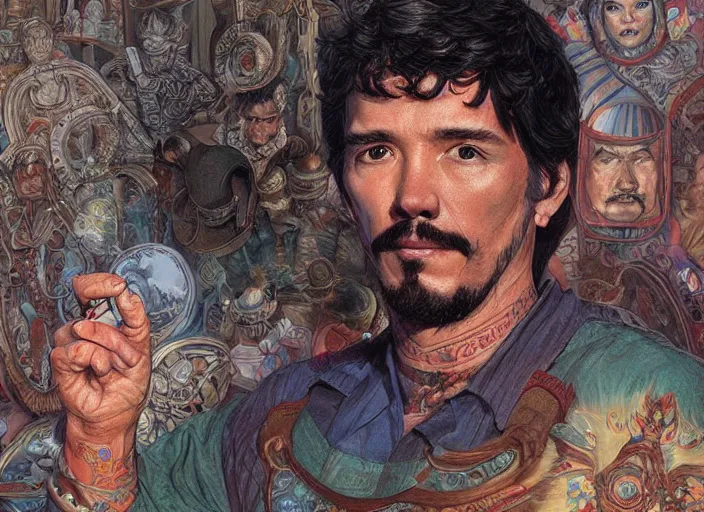 Image similar to a highly detailed mexican portrait of stephen strange, james gurney, james jean