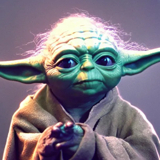 Image similar to Yoda in drag