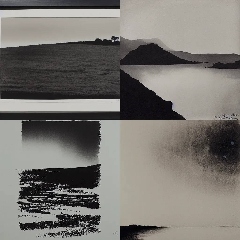 Prompt: portrait 🤖 scenic environment by norman ackroyd