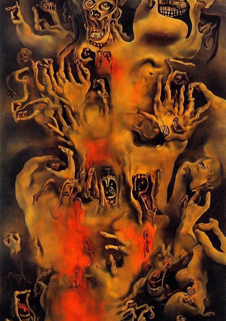 Image similar to Hell by Dali. Masterpiece.