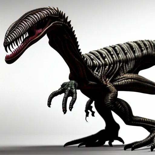 Prompt: alien velociraptor, photorealistic, ultra detailed, created by dall - e 2