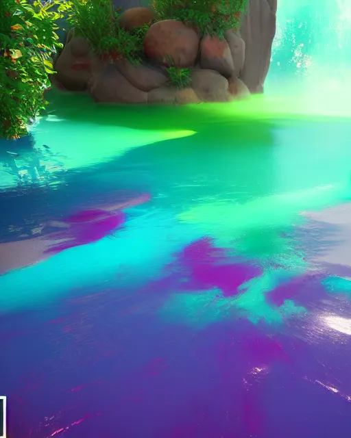 Image similar to color pigments spread out in water, dream, unreal 5, trending on artstation