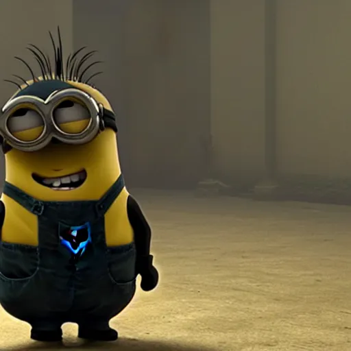 Image similar to a minion is the final boss in silent hill