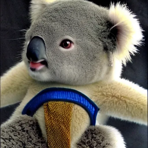 Image similar to koala shinobi as super saiyan