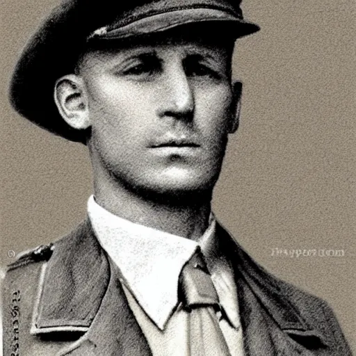 Image similar to a detailed photorealistic sepia - toned color portrait photo of a 1 9 1 7 worried clean - shaven british lieutenant in detailed field gear not wearing a hat in wadi rum, ultra realistic, painted, intricate details, lovecraft, atmospheric, dark, horror, brooding, highly detailed, by clyde caldwell