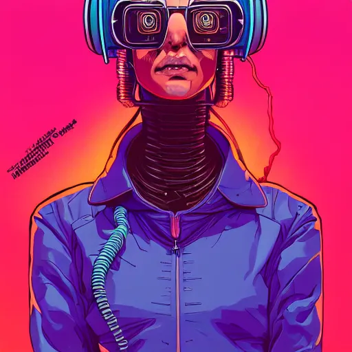 Prompt: portrait painting of a cyberpunk scientist, sharp focus, award - winning, trending on artstation, masterpiece, highly detailed, intricate. art by josan gonzales and moebius and deathburger