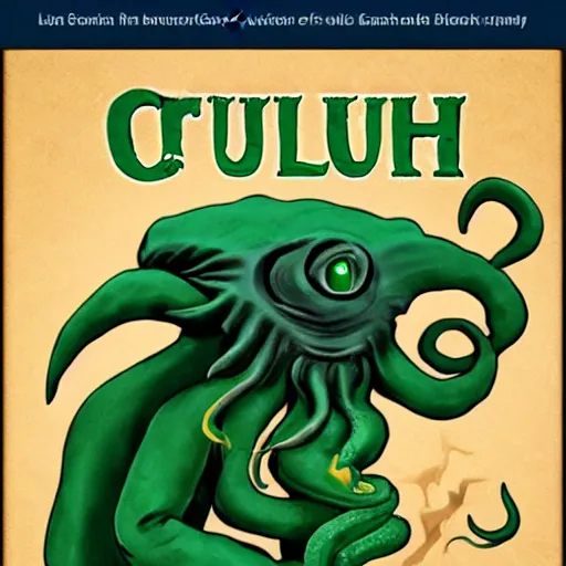 Image similar to Educational book about Cthulhu