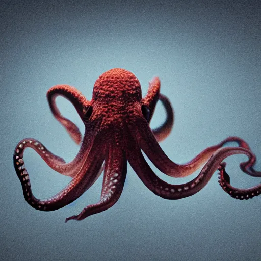 Image similar to closeup studio photograph of an octopus holding an iphone, dramatic lighting, edited in photoshop