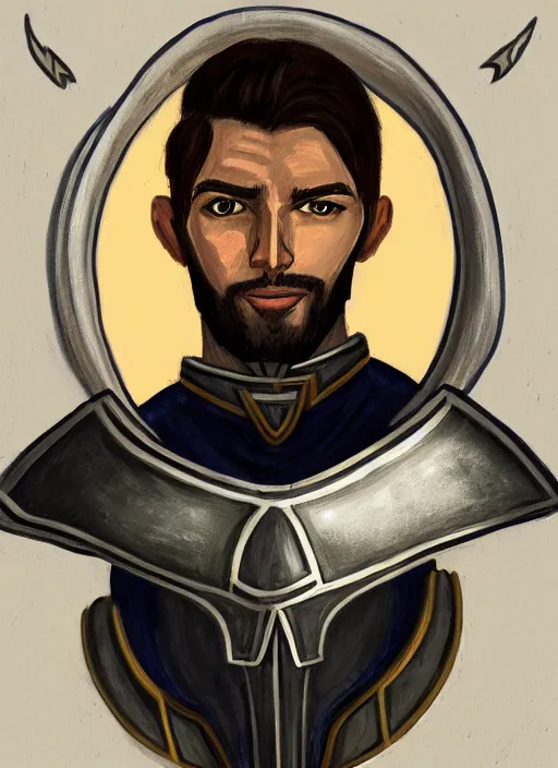 Prompt: portrait of the paladin