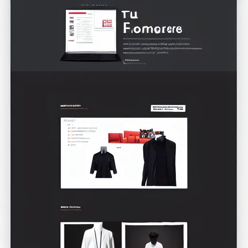 Prompt: screenshot from a futuristic stylish ecommerce website