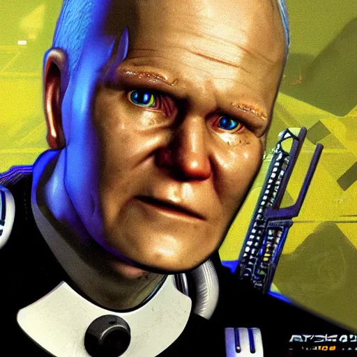 Image similar to cyborg john paul ii in cyberpunk 2 0 7 7, artistic artwork