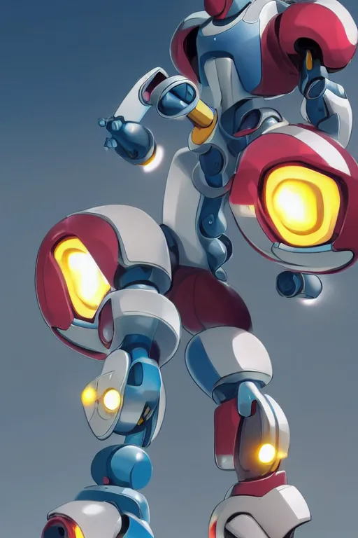 Image similar to metabots medabots medarotto medarot robot minimalist comics, behance hd by jesper ejsing, by rhads, makoto shinkai and lois van baarle, ilya kuvshinov, rossdraws global illumination ray tracing hdr radiating a glowing aura