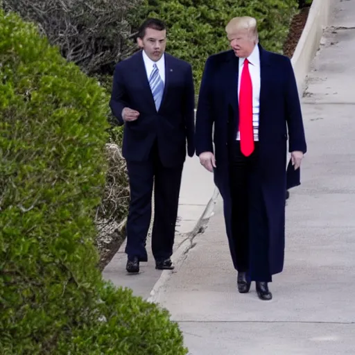 Image similar to donald trump being arrested at mar a lago