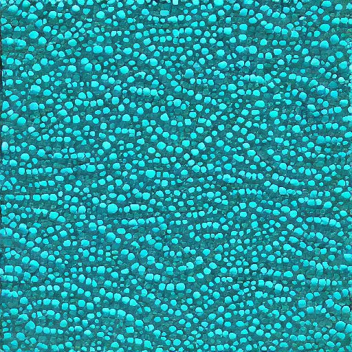 Image similar to highly intricate interlocking tiny aqua blue blobs, ansel adams