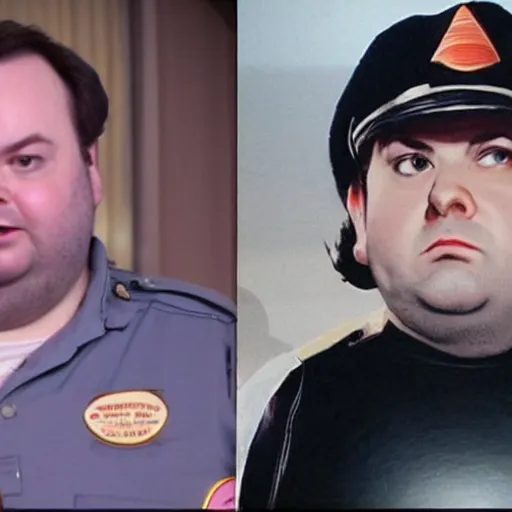 Prompt: rich evans. redlettermedia. space cop.