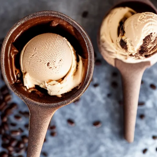 Image similar to photo closeup of coffee ice cream