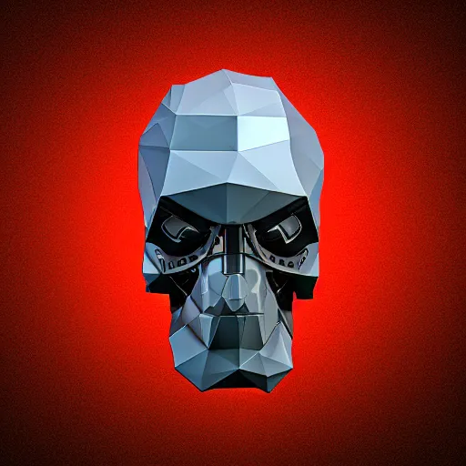 Image similar to low-poly terminator