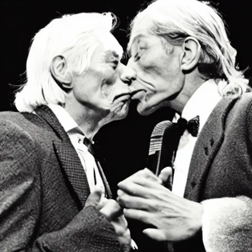 Image similar to charlie watts gay kiss