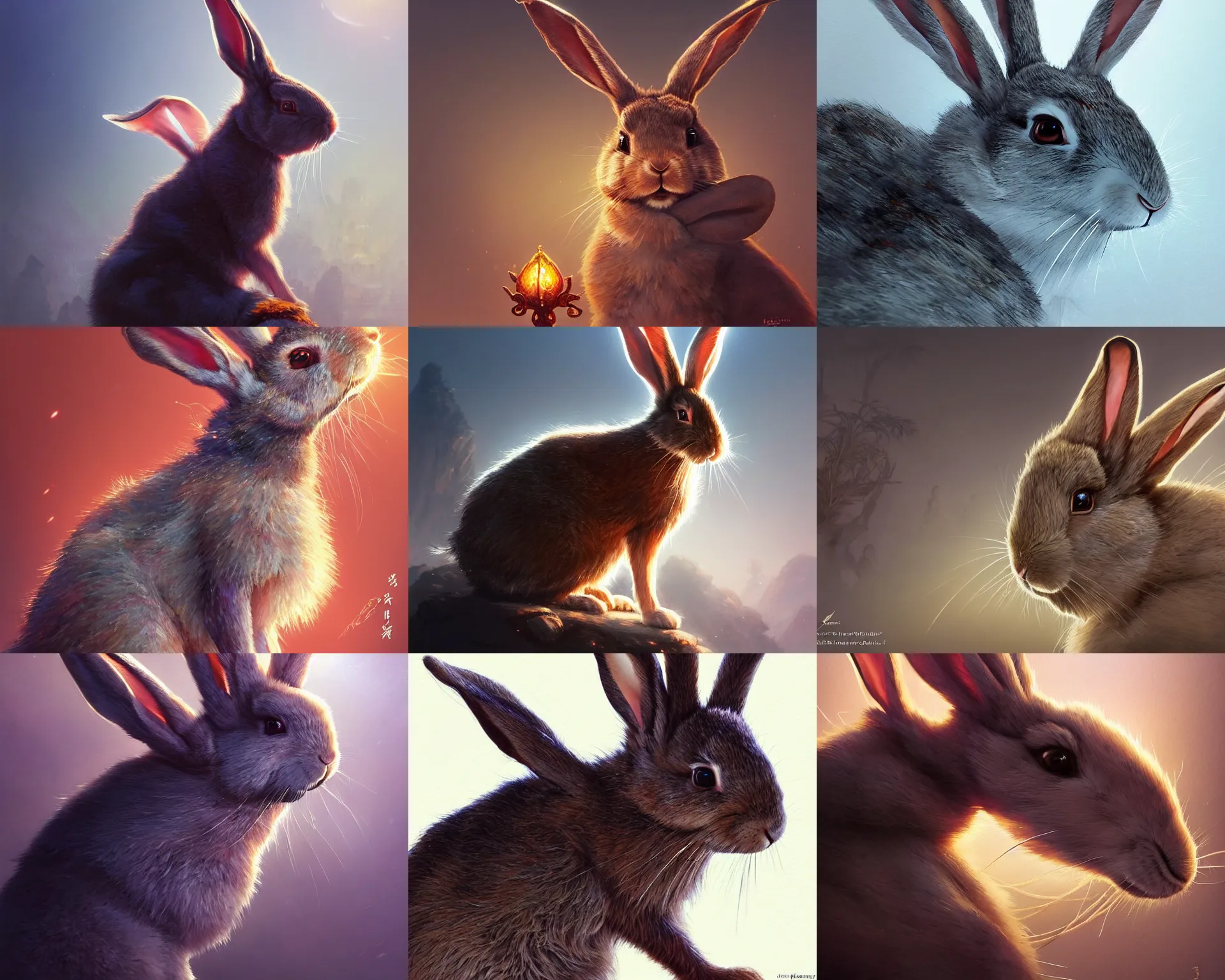 Prompt: shamshir rabbit, magnificent, close up, details, sharp focus, elegant, highly detailed, illustration, by Jordan Grimmer and greg rutkowski and PiNe(パイネ) and 薯子Imoko and 香川悠作 and wlop and maya takamura, intricate, beautiful, Trending artstation, pixiv, digital Art