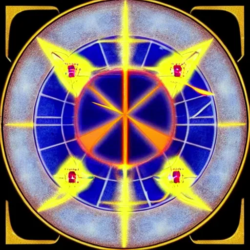 Prompt: ashtar command star golden ratio Earth inner core blue alien