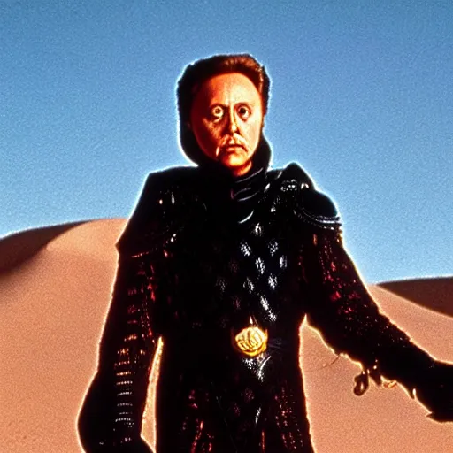 Image similar to christopher walken as emperor shaddam iv in dune