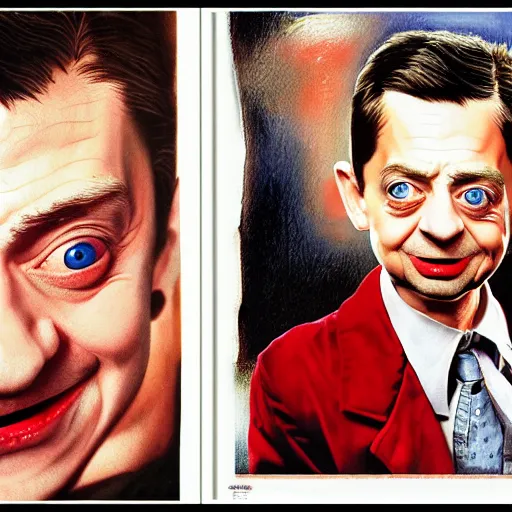 Image similar to macaulay culkin is mr. bean, airbrush art, drew struzan illustration art, key art, movie poster