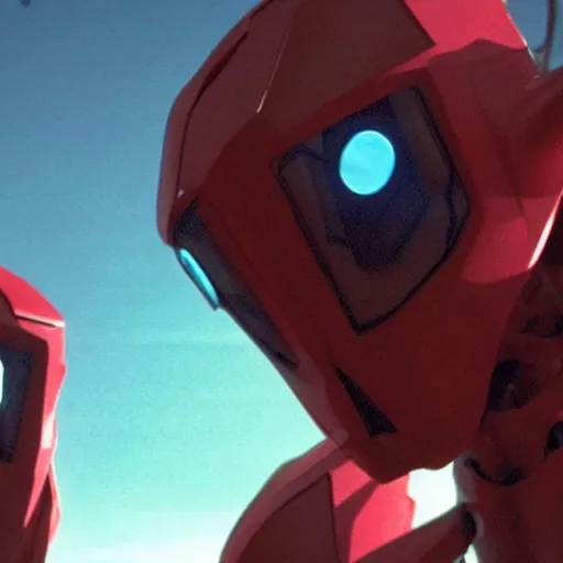 Image similar to movie still of robot evangelion, cinematic composition, cinematic light, criterion collection, by edgar wright