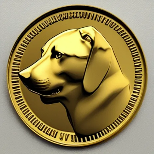 Image similar to solid gold doge coin