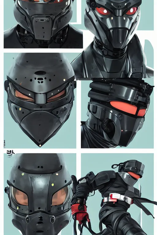 Image similar to robot ninja mask helmet metal gear solid training suit swat commando, aesthetic octane render, 8 k hd resolution, by ilya kuvshinov and cushart krentz and gilleard james, by carl warner and jim woodring, trending on artstation : 1. 5, sweet joy harmony color scheme