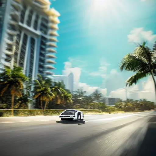 Image similar to jesus christ joyriding in miami in a convertable, dslr, award winning, 8 k, octane beautifully detailed render, warm mood, 1 0 mm, cinematic lighting, detailed photo, masterpiece, volumetric lighting, ultra realistic, highly detailed, high quality, lossless, photorealistic, sharp focus, hd