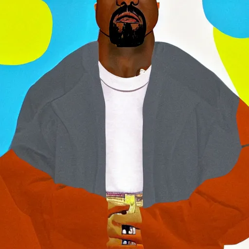 Prompt: tiny microscopic Kanye West