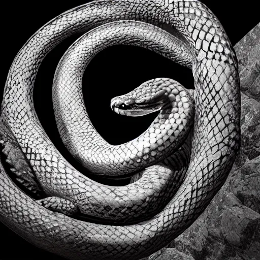 Image similar to ouroboros snake, full hd, octane render, unreal engine 5