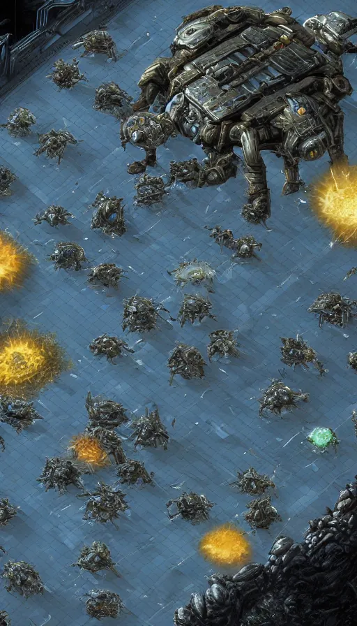 Image similar to The end of an organism, from Starcraft