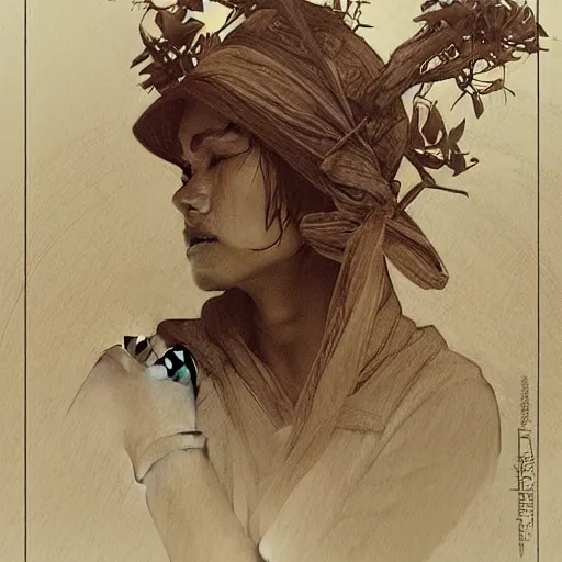 Image similar to beautiful lifelike award winning pencil illustration of merry christmas mr lawrence trending on art station artgerm greg rutkowski alphonse mucha museum quality cinematic atmospheric