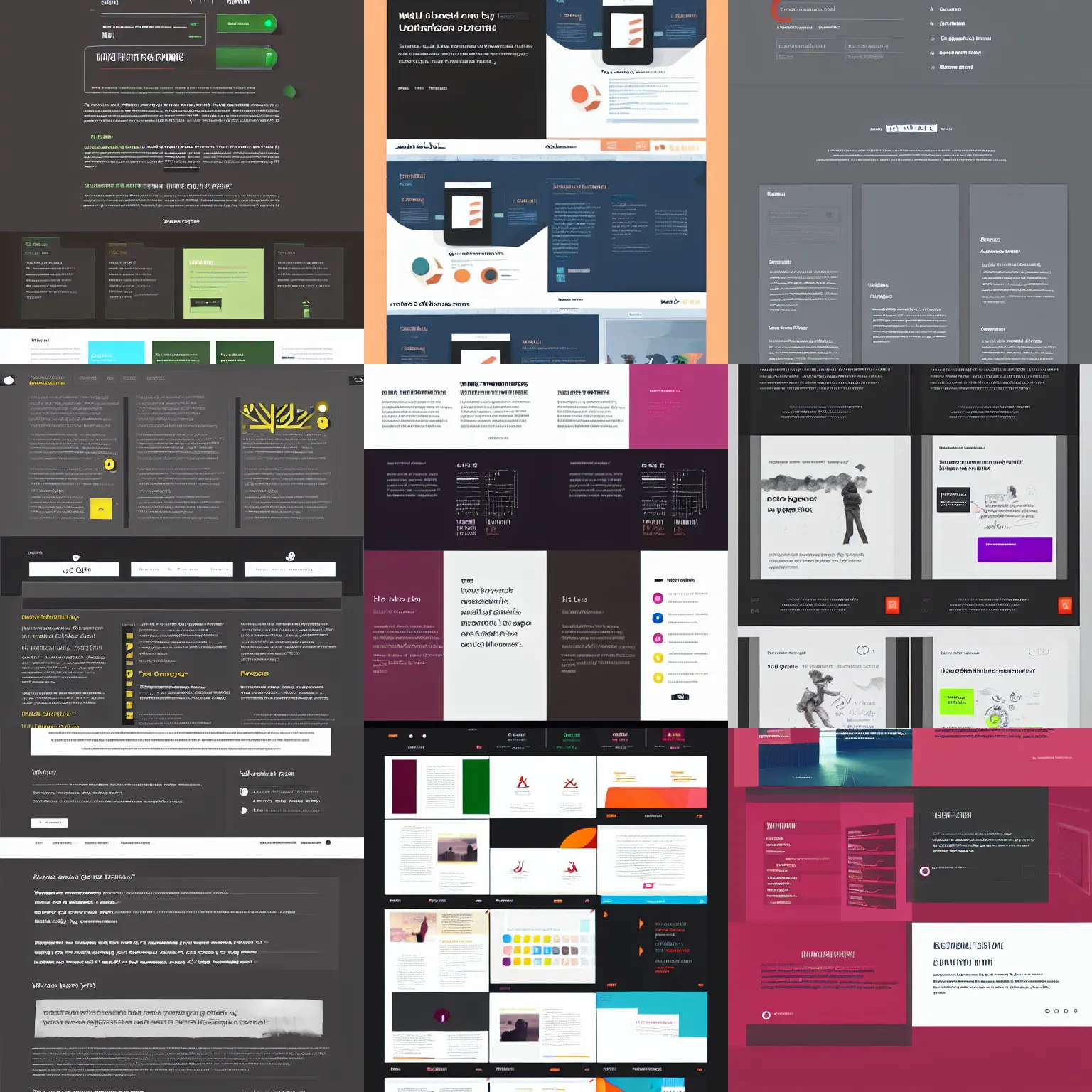 Prompt: webpage design sketch, text paragraphs in left, illustration images on the right column, award winning, innovative, popular, spectacular, user experience, nice color palette, wireframe sketch style, minimalist