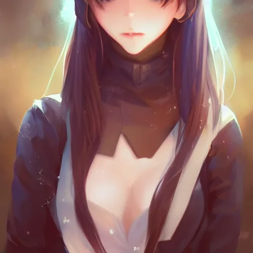 Image similar to An anime portrait of beautiful girl with cat ears, by Stanley Artgerm Lau, WLOP, Rossdraws, James Jean, Andrei Riabovitchev, Marc Simonetti, and Sakimichan, tranding on artstation