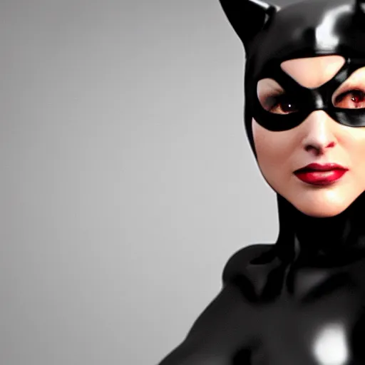 Image similar to 3d render of Catwoman, photorealistic, finalRender, octane, Unreal Engine