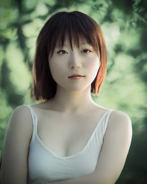 Prompt: japanese aphrodite, diffuse lighting, bokeh, soft focus, portrait