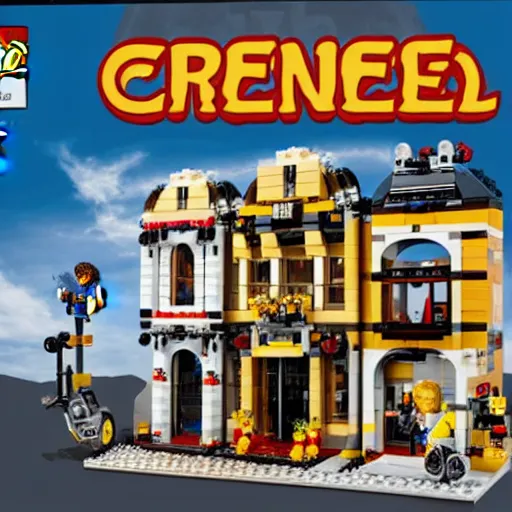 Image similar to Box art of a LEGO set for Credence Clearwater Revival