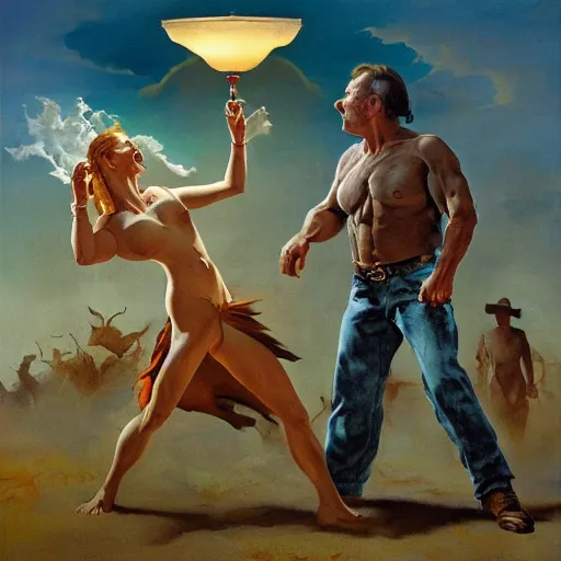 Prompt: lobotomization ritual of happy modern western couple, by frank frazetta, jeff easley, realistic, dramatic lighting, fantastic reality, 8 k resolution