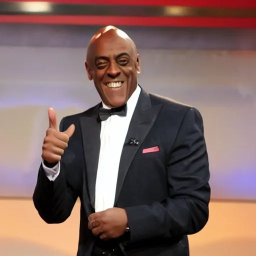 Image similar to ainsley harriot thumbs up to camera